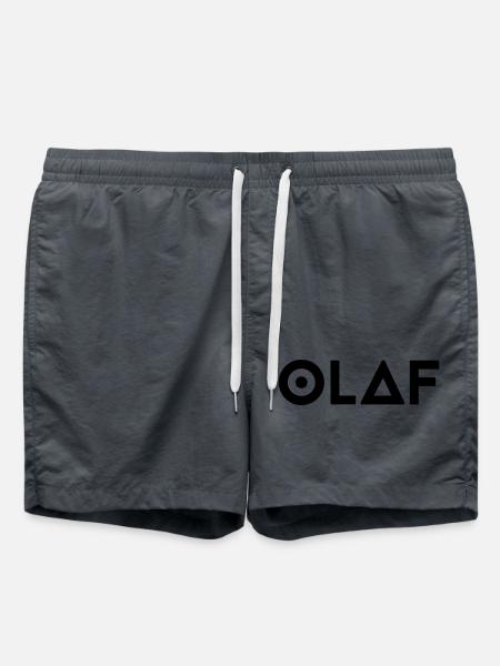 Prénom Olaf - Short de bain - charbon