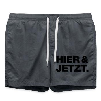 Here and now - Swim Trunks - anthracite - Front - AI Model Male 185 light (185cm)