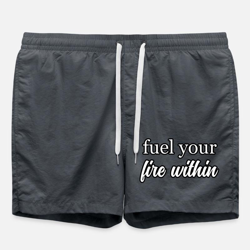 Hustle & Flow Success Mindset Inspiration	 - Swim Trunks - anthracite