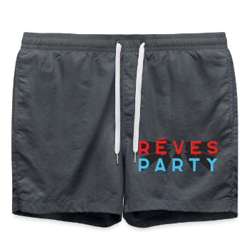 RÊVE PARTY #2 - let's talk - Short de bain - charbon - Devant - AI Model Male 185 light (185cm)