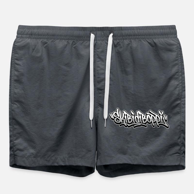 Scripts de graffiti Skibidiboppi - Short de bain - charbon