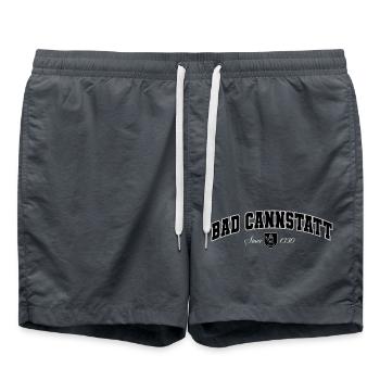Bad Cannstatt - Swim Trunks - anthracite - Front - AI Model Male 185 light (185cm)