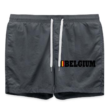 Belgique - Short de bain - charbon - Devant - AI Model Male 185 light (185cm)