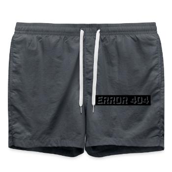 404 Error Computer Message - Swim Trunks - anthracite - Front - AI Model Male 185 light (185cm)