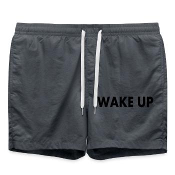 Wake up - Swim Trunks - anthracite - Front - AI Model Male 185 light (185cm)