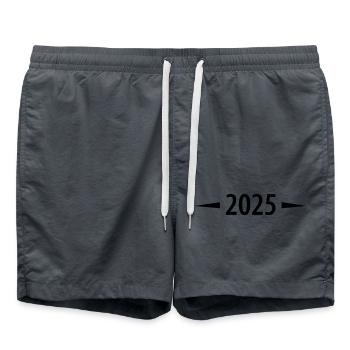 2025 - Short de bain - charbon - Devant - AI Model Male 185 light (185cm)