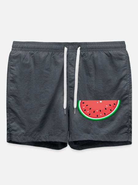 Watermelon Design Slice - Swim Trunks - anthracite