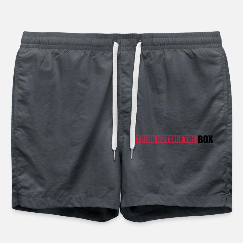 Saying Outside Thinking - Swim Trunks - anthracite