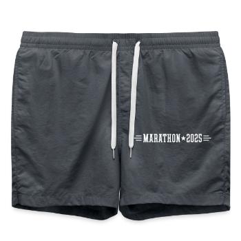 Marathon 2025 - Short de bain - charbon - Devant - AI Model Male 185 light (185cm)