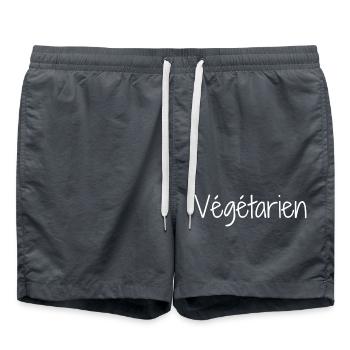 Végétarien - Short de bain - charbon - Devant - AI Model Male 185 light (185cm)