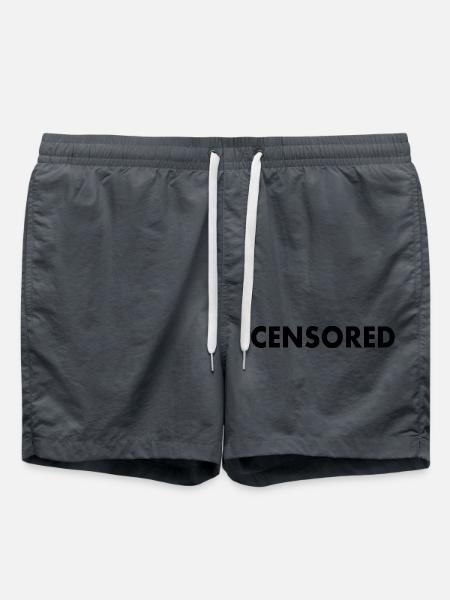 censored - Swim Trunks - anthracite