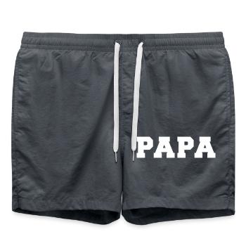 papa - Short de bain - charbon - Devant - AI Model Male 185 light (185cm)