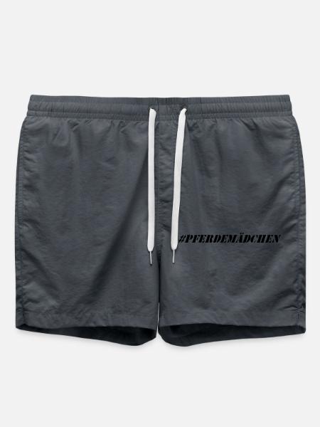 Pferde Pferdemädchen - Badeshorts - Anthrazit