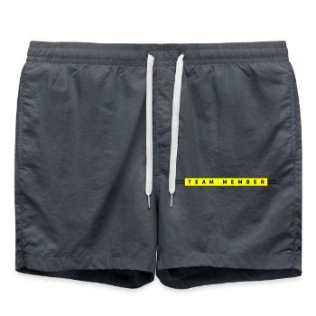 Team Mitglied Symbol - Badeshorts - Anthrazit - Vorne - AI Model Male 185 light (185cm)