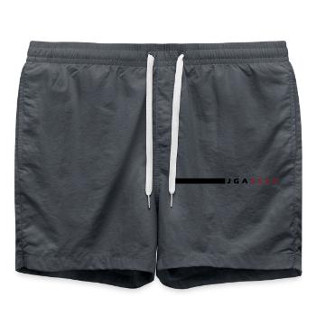 Jga Junggesellenabschied 2025 - Badeshorts - Anthrazit - Vorne - AI Model Male 185 light (185cm)