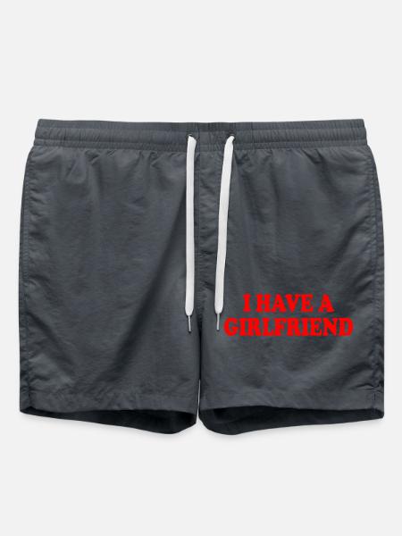 i have a girlfriend - Swim Trunks - anthracite
