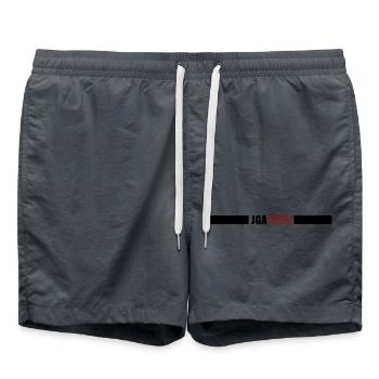 Jga 2025 Junggesellenabschied - Badeshorts - Anthrazit - Vorne - AI Model Male 185 light (185cm)