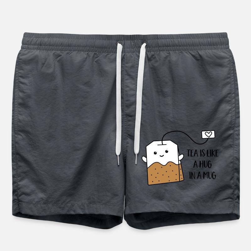 Tee - Badeshorts - Anthrazit