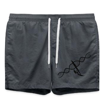 Windsurfer Geschenk Kitesurfer Surfen Windsurfing - Badeshorts - Anthrazit - Vorne - AI Model Male 185 light (185cm)