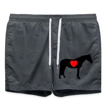 Cheval - Short de bain - charbon - Devant - AI Model Male 185 light (185cm)