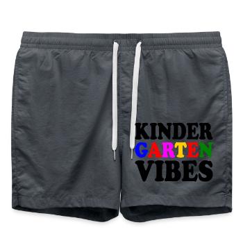 kindergarten vibes - Short de bain - charbon - Devant - AI Model Male 185 light (185cm)