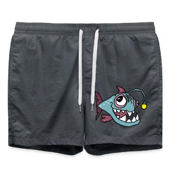 Anglerfisch - Badeshorts - Anthrazit - Vorne - AI Model Male 185 light (185cm)