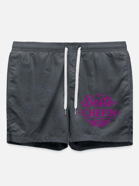 Beste Chefin - Badeshorts - Anthrazit