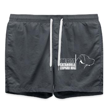 TEAM Catahoula Leopard Dog Hunde Hund Wilsigns - Swim Trunks - anthracite - Front - AI Model Male 185 light (185cm)