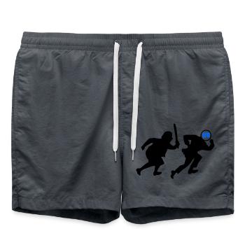 Omas gegen afd - Badeshorts - Anthrazit - Vorne - AI Model Male 185 light (185cm)