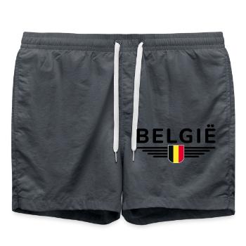 I Love Belgium Tenue T-Shirt Design - Short de bain - charbon - Devant - AI Model Male 185 light (185cm)