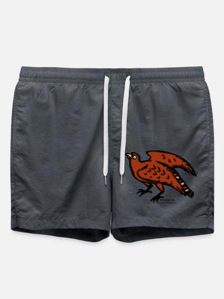 Steinadler Adler Gasthof Gebirge alt illustration - Badeshorts - Anthrazit
