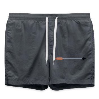 mittelalterliche Bogenschießen Pfeil Broadhead von - Badeshorts - Anthrazit - Vorne - AI Model Male 185 light (185cm)