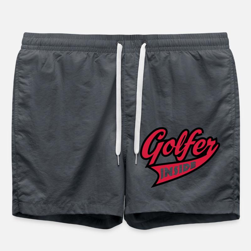 Golf - Badeshorts - Anthrazit