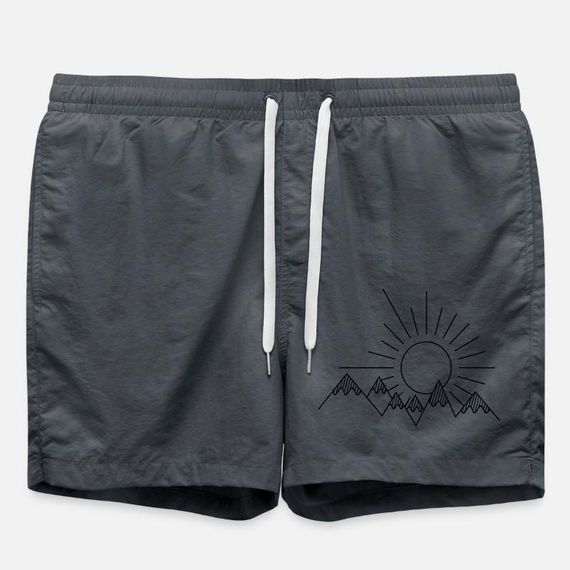 Mountains - Swim Trunks - anthracite