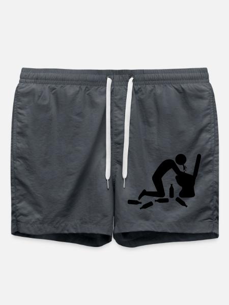 Vomit Toilette - Swim Trunks - anthracite
