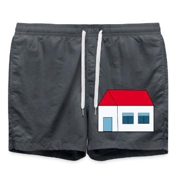 Home Houses Property - Swim Trunks - anthracite - Front - AI Model Male 185 light (185cm)