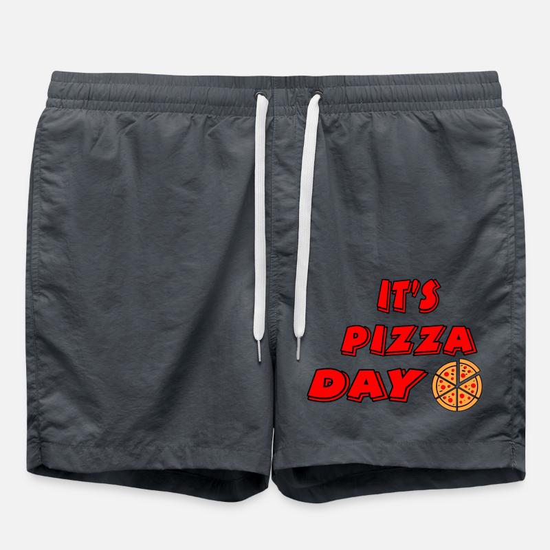 Pizza - Badeshorts - Anthrazit