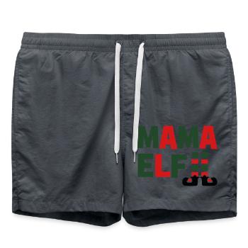 Mama Elf - Badeshorts - Anthrazit - Vorne - AI Model Male 185 light (185cm)