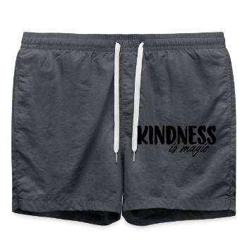 La gentillesse, c’est magique - Short de bain - charbon - Devant - AI Model Male 185 light (185cm)