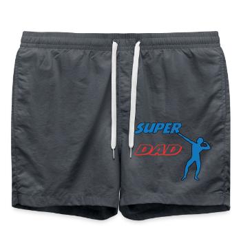 SUPER-VATER - Badeshorts - Anthrazit - Vorne - AI Model Male 185 light (185cm)