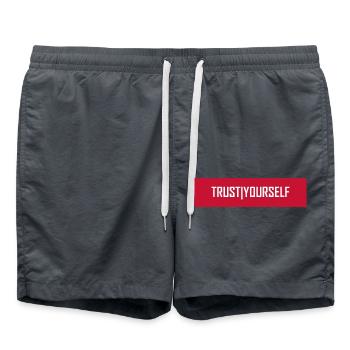 Trust Yourself - Badeshorts - Anthrazit - Vorne - AI Model Male 185 light (185cm)