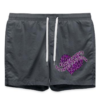 Herz für Kätzchen - Badeshorts - Anthrazit - Vorne - AI Model Male 185 light (185cm)