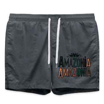 Amazonia - Short de bain - charbon - Devant - AI Model Male 185 light (185cm)