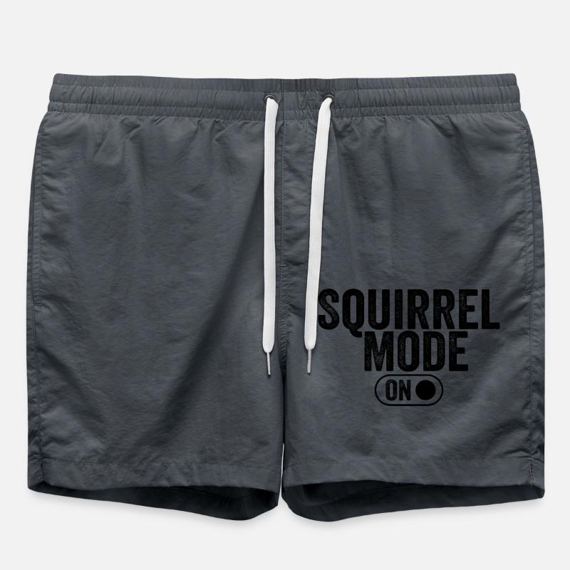 Squirrel mode on - Swim Trunks - anthracite