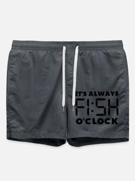 its always fish o clock - Swim Trunks - anthracite