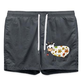 Cow - Swim Trunks - anthracite - Front - AI Model Male 185 light (185cm)