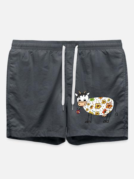 Vache - Short de bain - charbon