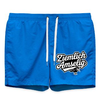 Ziemlich Amselig - Funny Deutsche Memes - Badeshorts - Cobalt blue - Vorne