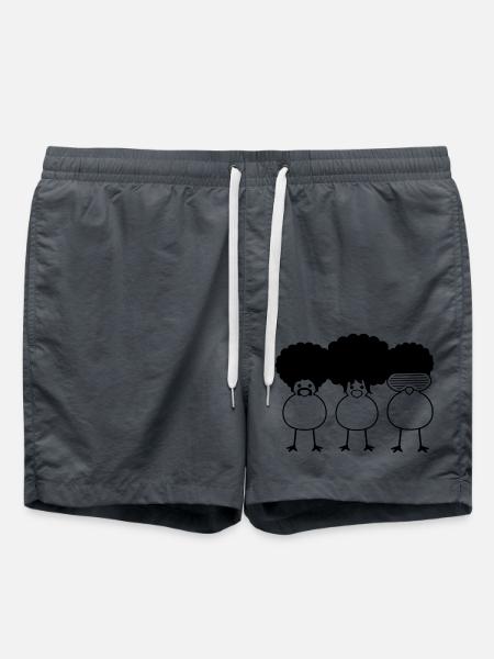 Funky Chicks - Swim Trunks - anthracite