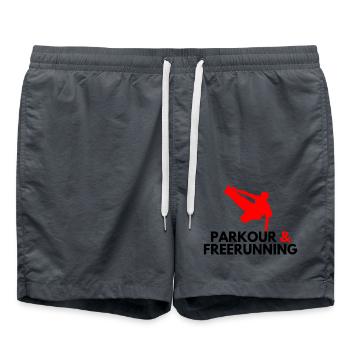 Parkour & Freerunning - Swim Trunks - anthracite - Front - AI Model Male 185 light (185cm)